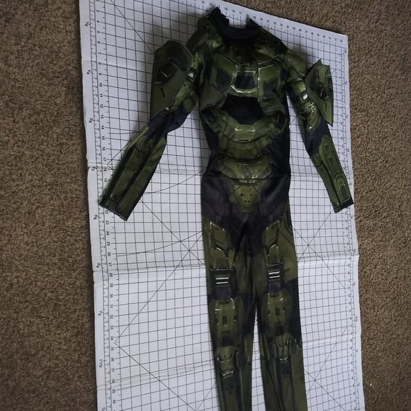 Halo Master Chief Muscle Suit Halloween Costume Boys - Picture 12 of 12